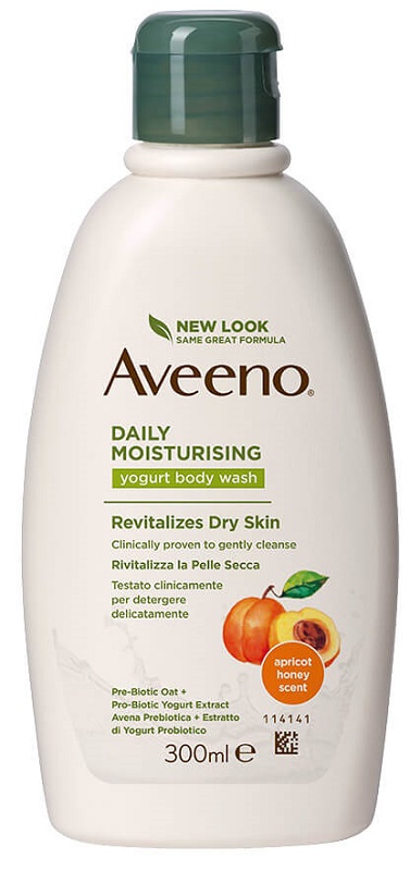AVEENO BAGNO DOCCIA YOGURT ALBICOCCA & MIELE 300 ML - Fontenova srl