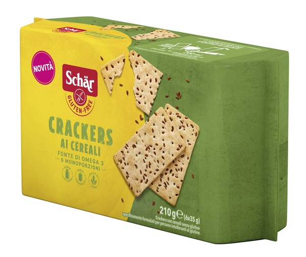 SCHAR CRACKERS CEREALI SENZA LATTOSIO 6 MONOPORZIONI DA 35 G - Fontenova srl