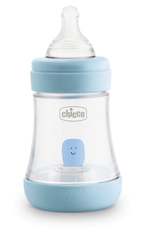 CHICCO BIBERON PERFECT 5 BOY 150 ML IN SILICONE 1 FORO - Fontenova srl