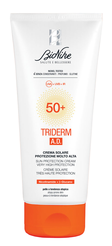 TRIDERM AD CREMA SOLARE SPF50+ 200 ML - Fontenova srl