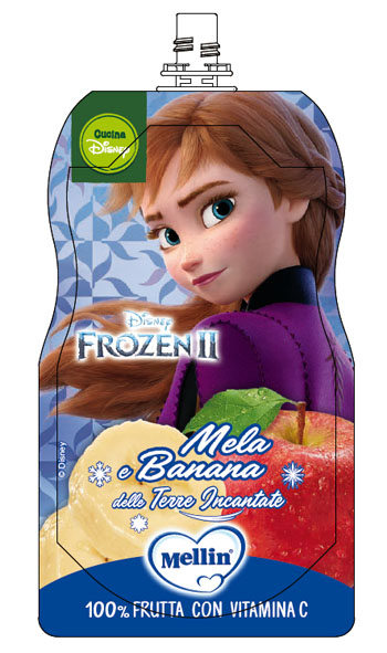 POUCH DISNEY FROZEN MELA BANANA 110 G - Fontenova srl