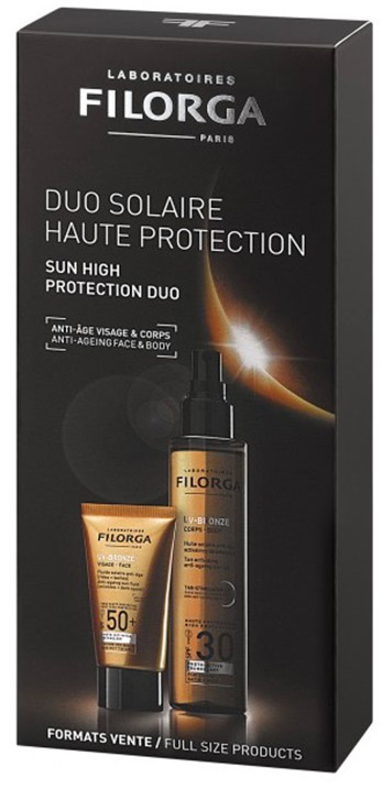 COFANETTO DUO UV-BRONZE UV-BRONZE FACE SPF50 + UV-BRONZE BODY SPF30 - Fontenova srl