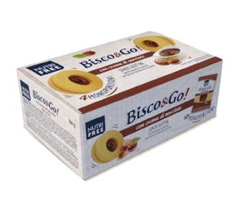 NUTRIFREE BISCO&GO CON CREMA DI NOCCIOLE 4X40 G - Fontenova srl
