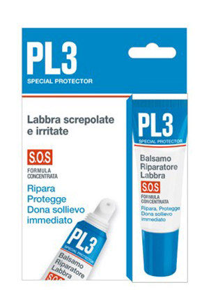 PL3 BALSAMO RIPARATORE LABBRA SOS CON ASTUCCIO 7,5 ML - Fontenova srl