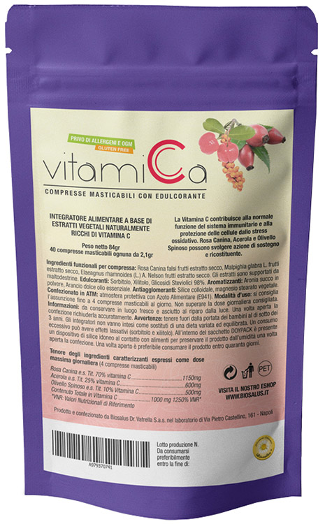 VITAMICA 40 COMPRESSE MASTICABILI - Fontenova srl