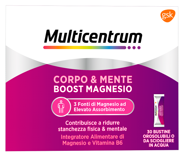 MULTICENTRUM BOOST MAGNESIO 30 BUSTINE - Fontenova srl