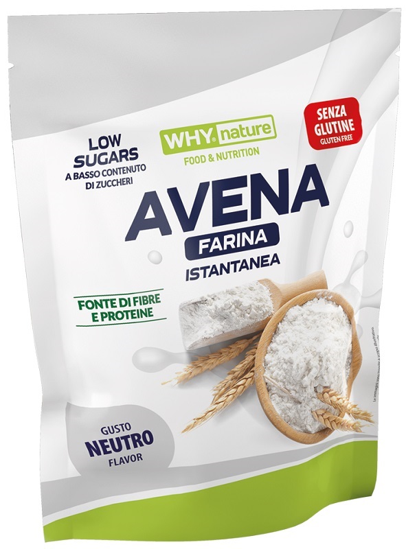 WHYNATURE AVENA FARINA ISTANTANEA GUSTO NEUTRO 1 KG - Fontenova srl