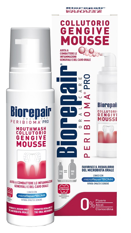 BIOREPAIR ORAL CARE PERIBIOMA PRO COLLUTORIO GENGIVE MOUSSE 200 ML - Fontenova srl