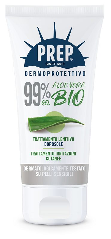 PREP DERMOPROTETTIVO 99% GEL ALOE VERA BIO TRATTAMENTO LENITIVO DOPOSOLE IRRITAZIONI CUTANEE 150 ML - Fontenova srl