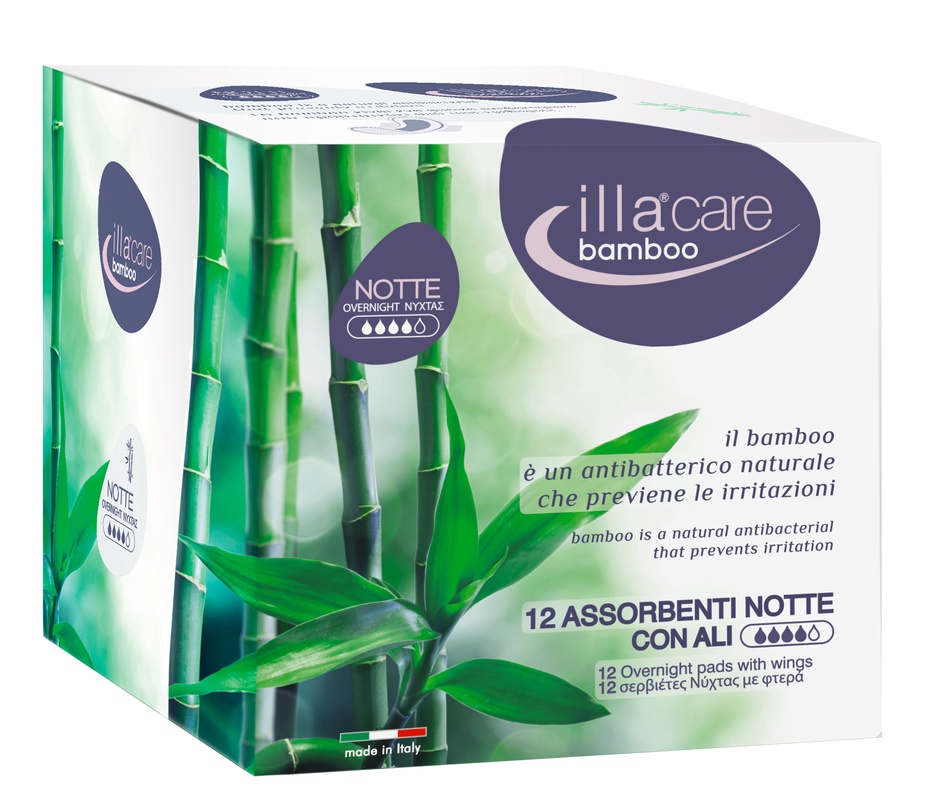 ILLA CARE BAMBOO ASSORBENTE NOTTE 12 PEZZI - Fontenova srl