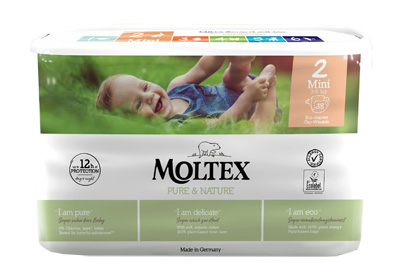PANNOLINI MOLTEX PURE & NATURE MINI 3-6 KG TAGLIA 2 38 PEZZI - Fontenova srl