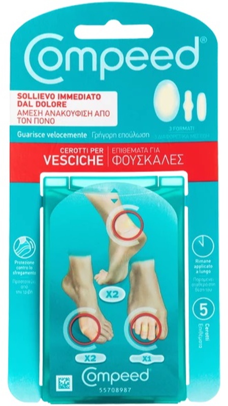 COMPEED CEROTTI PER VESCICHE MISTO 5 PEZZI - Fontenova srl