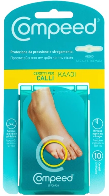COMPEED CEROTTI PER CALLI MEDIO 10 PEZZI - Fontenova srl
