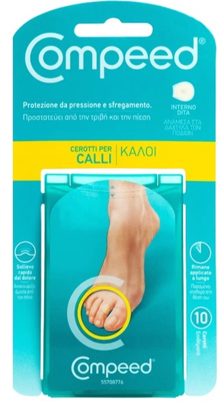 COMPEED CEROTTI PER CALLI INTERNO DITA 10 PEZZI - Fontenova srl