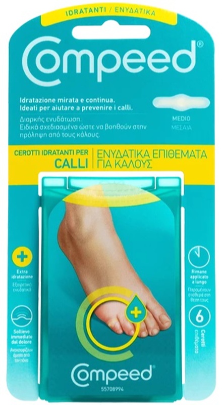 COMPEED CEROTTI PER CALLI IDRATANTI 6 PEZZI - Fontenova srl
