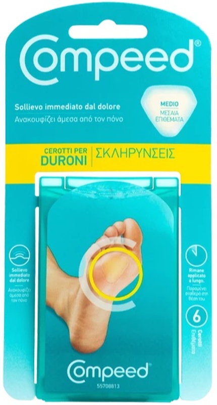 COMPEED CEROTTI PER DURONI MEDIO 6 PEZZI - Fontenova srl
