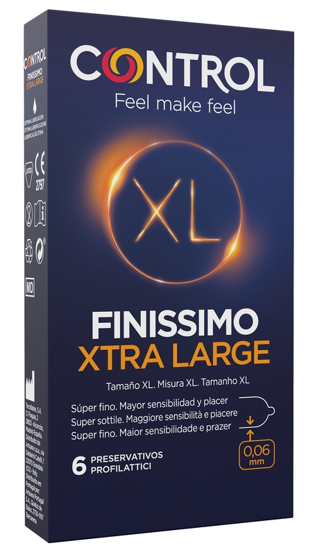 CONTROL FINISSIMO XTRA LARGE 6 PEZZI - Fontenova srl