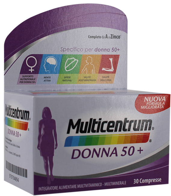 MULTICENTRUM DONNA 50+ 30 COMPRESSE - Fontenova srl
