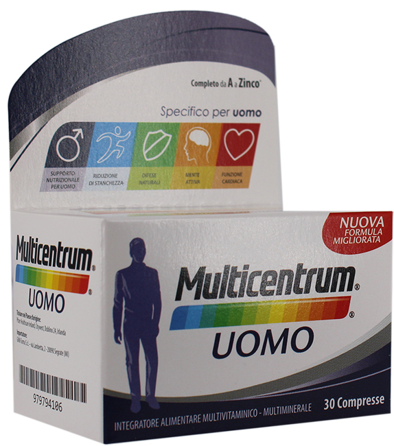 MULTICENTRUM UOMO 30 COMPRESSE - Fontenova srl