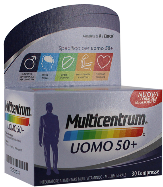 MULTICENTRUM UOMO 50+ 30 COMPRESSE - Fontenova srl