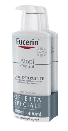 EUCERIN BIPACCO ATOPI OLIO DETERGENTE 400 ML + 400 ML - Fontenova srl