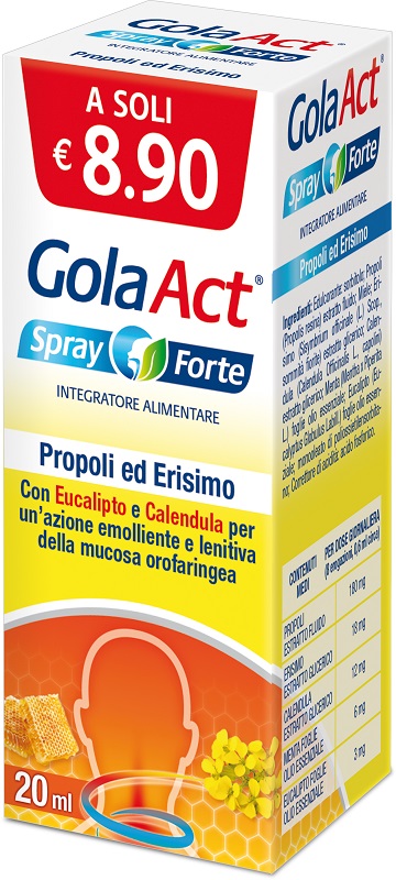 GOLA ACT SPRAY FORTE 20 ML - Fontenova srl