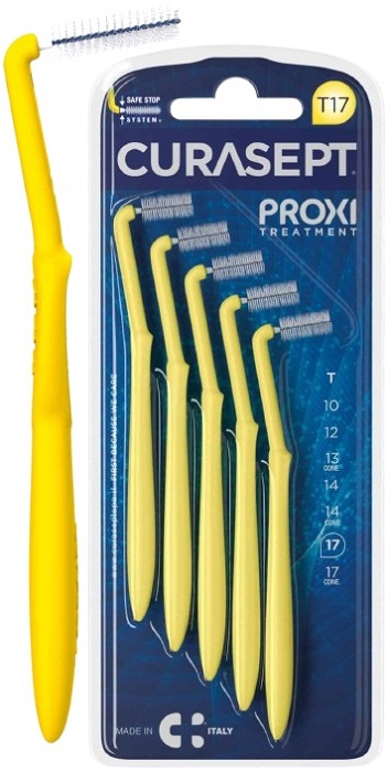 CURASEPT PROXI ANGLE T17 GIALLO/YELLOW 5 PEZZI - Fontenova srl