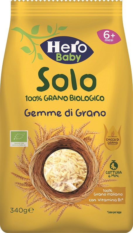 HERO SOLO PASTINA DI SEMOLA DI GRANO DURO 100% BIO 340 G - Fontenova srl
