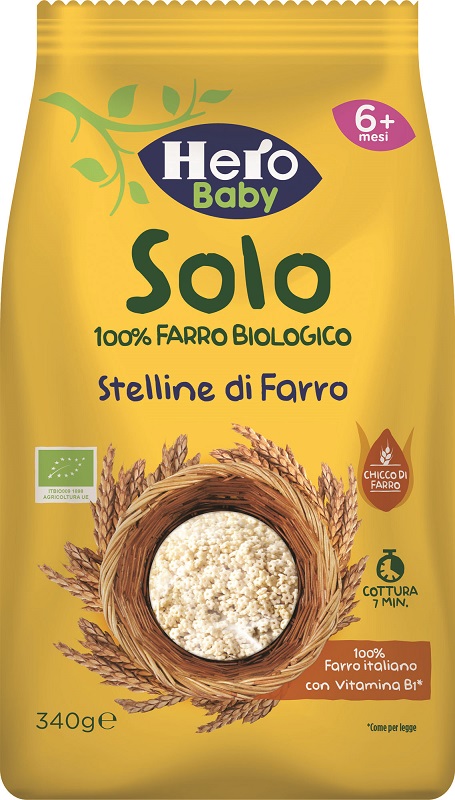 HERO SOLO PASTINA DI FARRO 100% BIO 340 G - Fontenova srl