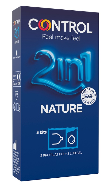CONTROL 2IN1 NATURE 2,0 + NATURE LUBE 3+ 3 PEZZI - Fontenova srl