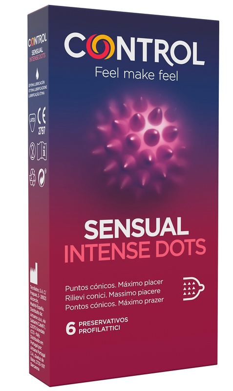 CONTROL SENSUAL INTENSE DOTS 6 PEZZI - Fontenova srl