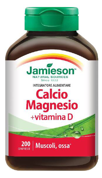 JAMIESON CALCIO MAGNESIO CON VITAMINA D 200 COMPRESSE - Fontenova srl