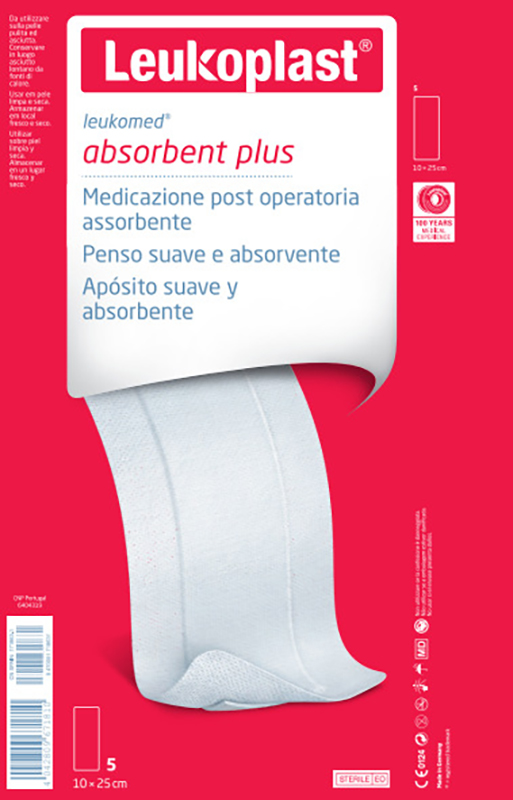 LEUKOMED MEDICAZIONE POST-OPERATORIA IN TESSUTO NON TESSUTO 10 X 25 CM - Fontenova srl