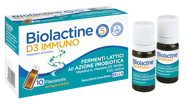 BIOLACTINE D3 IMMUNO 10 FLACONCINI - Fontenova srl