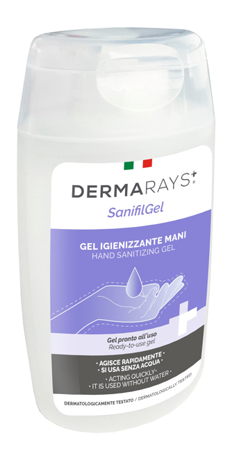 DERMARAYS SANIFIL GEL IGIENIZZANTE MANI PRONTO ALL'USO ALCOOL 80% 100 ML - Fontenova srl