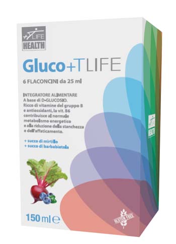GLUCO+TLIFE 6 FLACONCINI X 25 ML - Fontenova srl