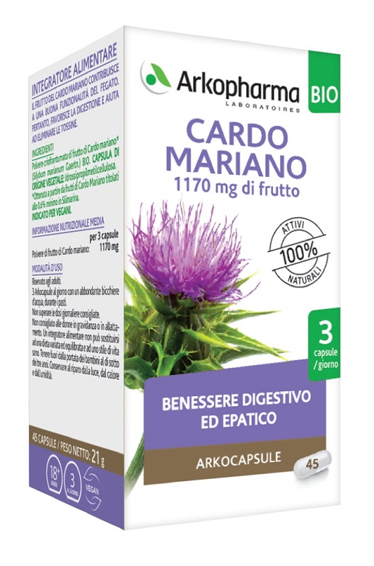 ARKO CAPSULE CARDO MARIANO 45 CAPSULE BIO - Fontenova srl