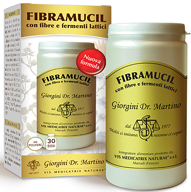 FIBRAMUCIL CON FIBRE E FERMENTI LATTICI POLVERE 120 G - Fontenova srl