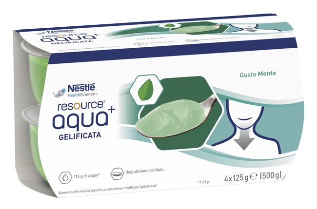 RESOURCE AQUA ACQUA GELIFICATA+MINT CUP 6 4X125 G - Fontenova srl
