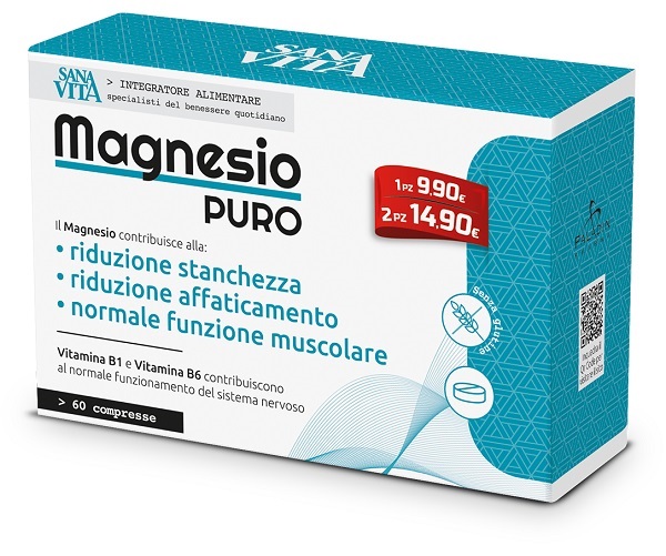 SANAVITA MAGNESIO PURO 60 COMPRESSE - Fontenova srl