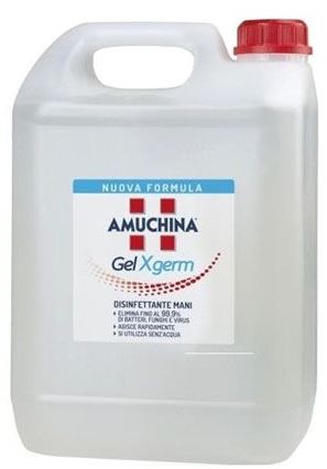 AMUCHINA GEL X-GERM DISINFETTANTE MANI 5 LITRI - Fontenova srl