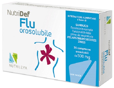 NUTRIDEF FLU OROSOLUBILE 20 COMPRESSE - Fontenova srl