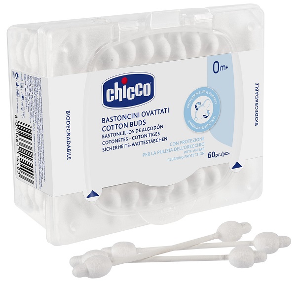 CHICCO BASTONCINI COTONATI 60 PEZZI - Fontenova srl