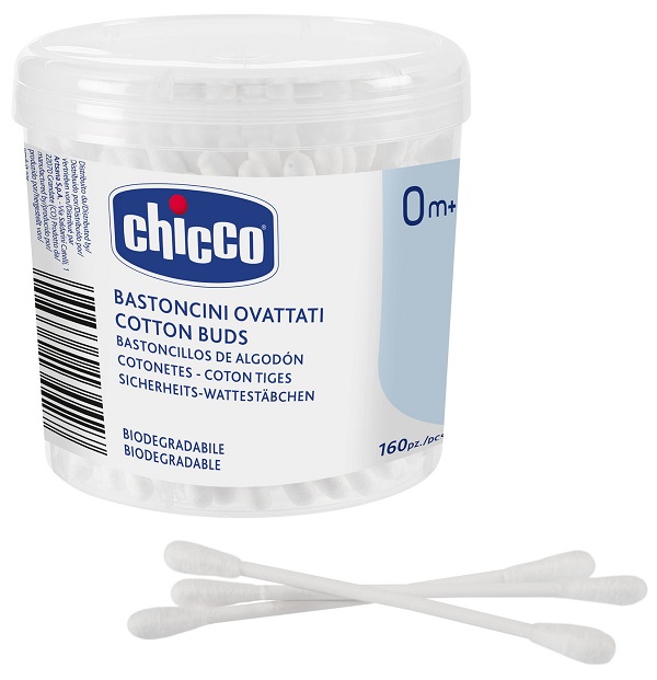 CHICCO BASTONCINI COTONATI 160 PEZZI - Fontenova srl