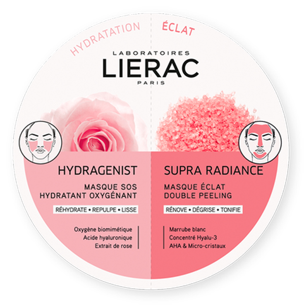LIERAC MONO MASK HYDRA + SUPRA RADIANCE 2 X 6 ML - Fontenova srl