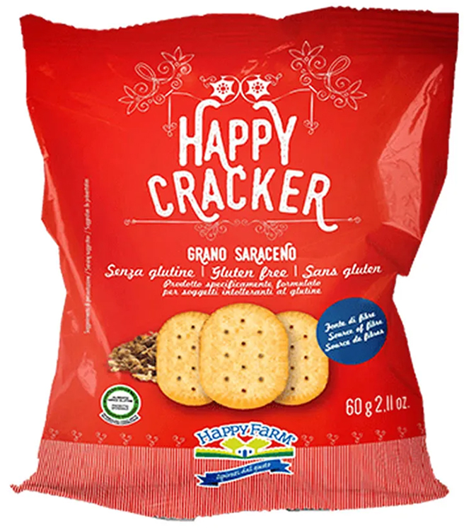 HAPPY FARM CRACKER GRANO SARACENO 60 G - Fontenova srl