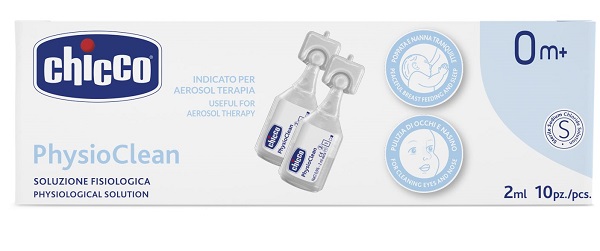 CHICCO SOLUZIONE PHYSIOCLEAN 2 ML 10 PEZZI - Fontenova srl