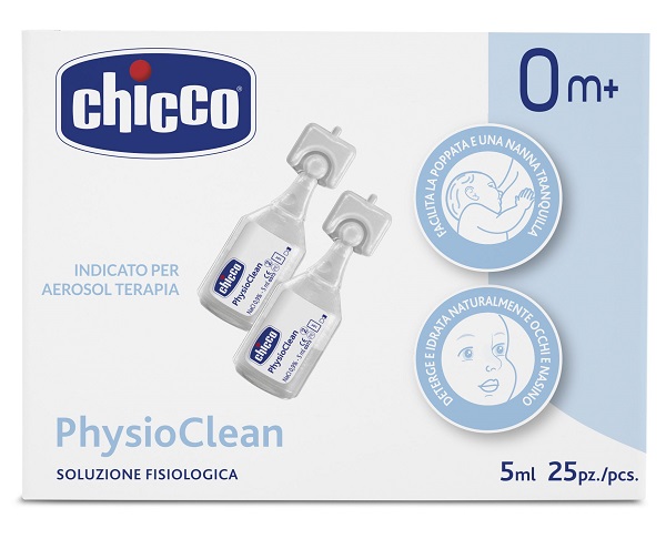 CHICCO SOLUZIONE PHYSIOCLEAN 5 ML 25 PEZZI - Fontenova srl