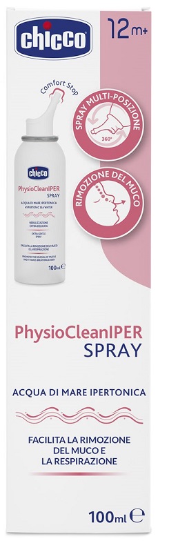 CHICCO PHYSIOCLEAN SOLUZIONE IPERTONICA SPRAY 100 ML - Fontenova srl