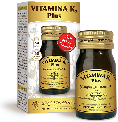 VITAMINA K2 PLUS 60 PASTIGLIE - Fontenova srl